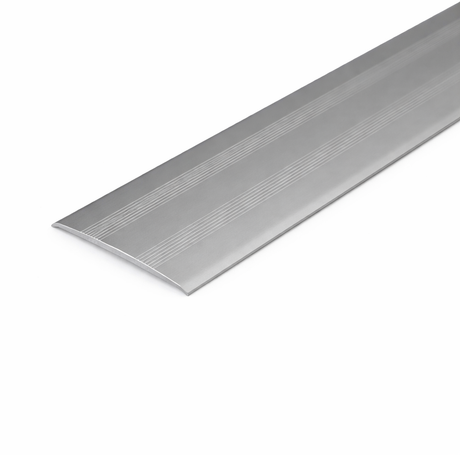 Inox A08 35mm anodised aluminium flat threshold profile for covering floor joints at doorways.