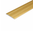 Golden Anodised aluminium flat door threshold strip with self-adhesive backing for quick, drill-free installation.