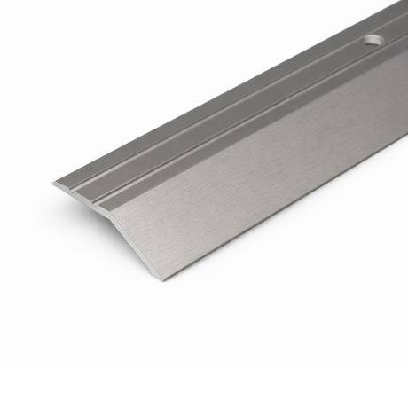 Inox A11 anodised aluminium ramp door threshold profile providing a gradual and durable floor transition.
