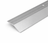 Silver A11 anodised aluminium ramp door threshold profile providing a gradual and durable floor transition.