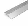 Silver A11 anodised aluminium ramp door threshold profile providing a gradual and durable floor transition.