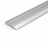 Silver A12 25mm anodised aluminium flat door threshold strip with a slim profile for neat floor transitions.