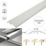 37mm Aluminium Wood-Effect 4-in-1 Door Threshold Strip S16K