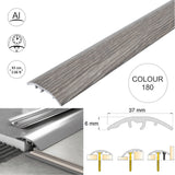 37mm Aluminium Wood-Effect 4-in-1 Door Threshold Strip S16K