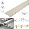 37mm Aluminium Wood-Effect 4-in-1 Door Threshold Strip S16K