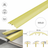 Gold 30mm aluminium multi-function 4-in-1 door threshold floor trim S30K