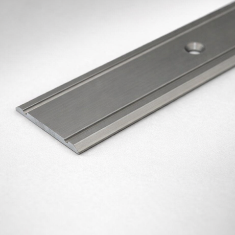 Inox A02 30mm aluminium flat door threshold strip with anodised finish