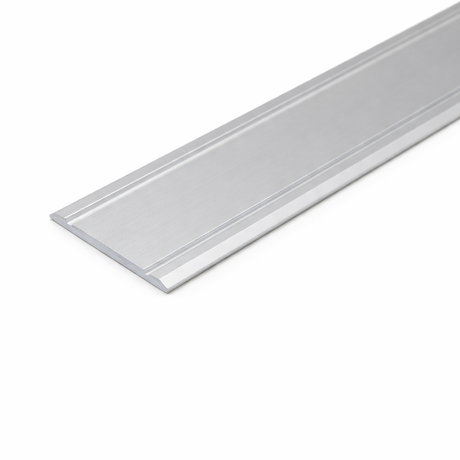 Silver A02 30mm aluminium flat door threshold strip with anodised finish