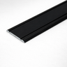 Black A02 30mm aluminium flat door threshold strip self adhesive installation