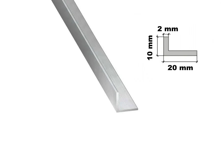Aluminium Natural Extruded Angle Corner