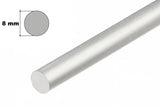 Aluminium Solid Metal Mill Finish Machining Round Bar Rod Various Sizes