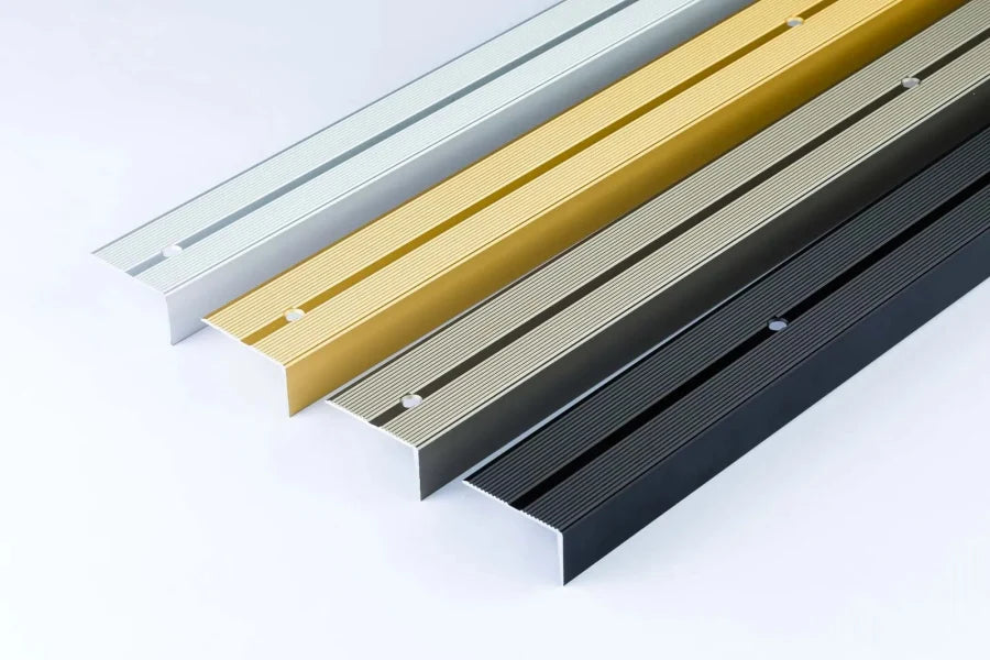 Aluminium Stair Nosing Anodised Grooved Anti-Slip 40 MM x 20 MM