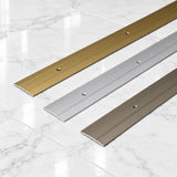 37mm Aluminium Door Threshold Strip – 1m Screw Fix All Colors