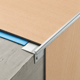 3mm LVT Aluminium Stair Nosing Outer Corner – Silver Realuse Image