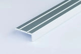 Anodised Grooved Anti-Slip Aluminium Stair Nosing 25 MM x 10 MM x 1 M Length