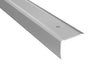 Anodised aluminium stair nosing 40×30 mm with anti-slip grooved surface