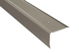 Anodised aluminium stair nosing 40×30 mm with anti-slip grooved surface