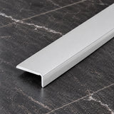 Self Adhesive Floor Trim 25MM X 10MM – Wood Effect and Anodised Aluminium 1m & 2m In Anodizes Silver Color