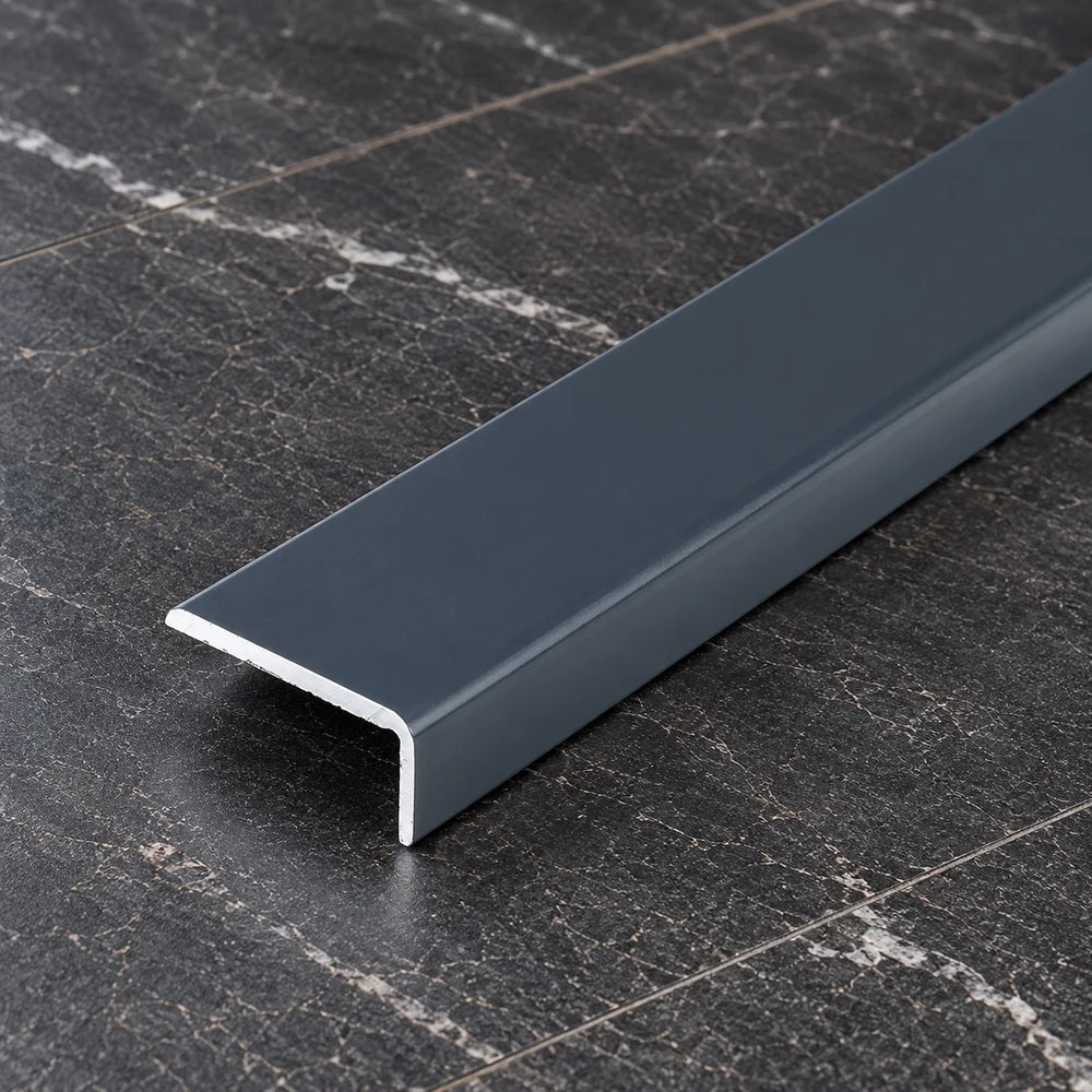 Self Adhesive Floor Trim 25MM X 10MM – Wood Effect and Anodised Aluminium 1m & 2m In Anthracite Oak Color