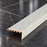 Laminate Edging for Stairs – 45x22mm Wood Effect uPVC Stair Nosing In Avero Oak Color