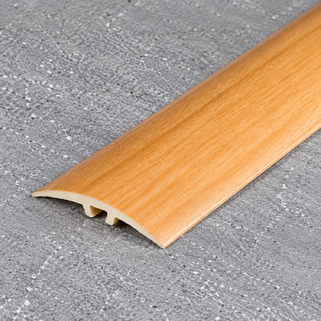 40mm uPVC Door Threshold Strip – 900mm Wood Effect Dual Fix In Beech Color