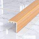 Laminate Stair Nosing 30x30mm uPVC Wood Effect Profile – 0.9m In Beech Color