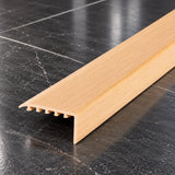 Laminate Edging for Stairs – 45x22mm Wood Effect uPVC Stair Nosing In Beech Color