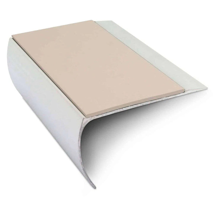 Beige NSL25 69 Non Slip Stair Nosing Edge Trim With Pvc Insert