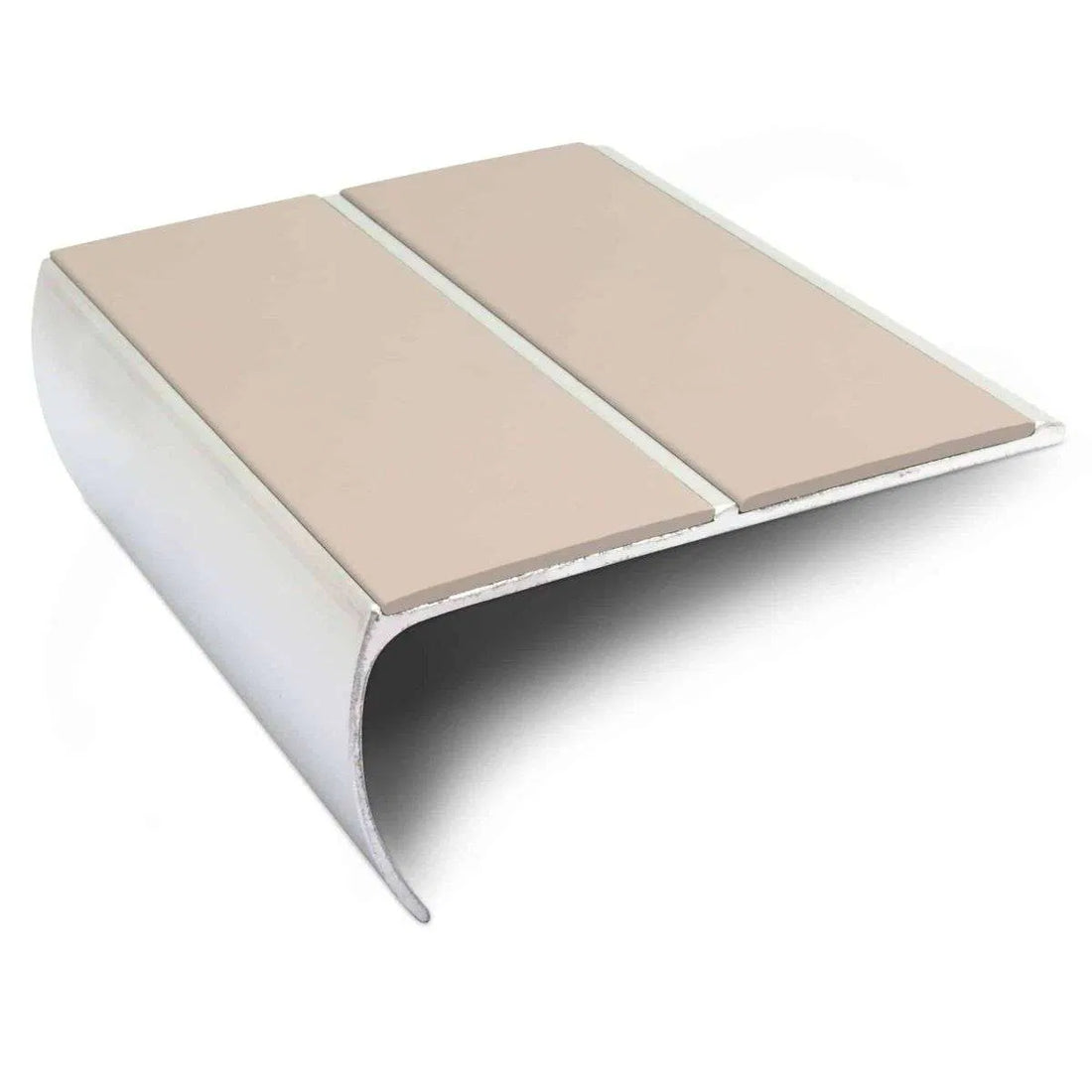 Beige NSL29 Aluminium Non Slip Stair Nosing Edge Trim With PVC Insert