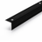 Black A35 ribbed stair nosing edge trim used for anti-slip stair protection
