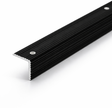 Black A35 ribbed stair nosing edge trim used for anti-slip stair protection
