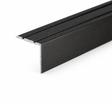 Black Self adhesive aluminium stair nosing edge trim for anti slip stair edge protection