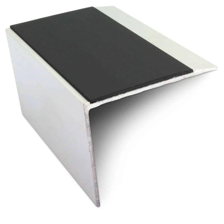 Black NSL21 67 x 55mm DDA Compliant Aluminium Non Slip Stair Nosing