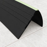 Non Slip PVC Stair Nosing with Glow Strip 40x40mm – 1.18m In Black Color