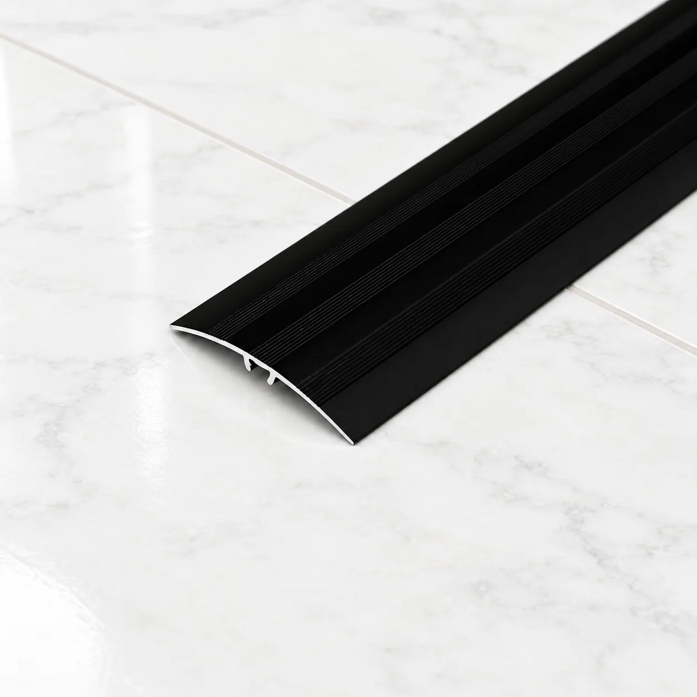 47mm Aluminium Door Threshold Strip – 930mm 5-in-1 System In Black Color