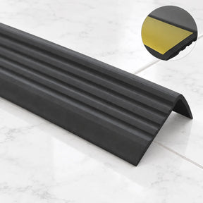 Self-Adhesive Non Slip Stair Nosing 40x25mm Flexible PVC Profile – 1.18m In Black Color