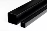 Black & White Durable PVC Plastic Box Section Square Tube