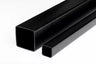 Black & White Durable PVC Plastic Box Section Square Tube