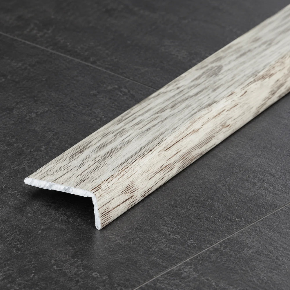 Self Adhesive Floor Trim 25MM X 10MM – Wood Effect and Anodised Aluminium 1m & 2m In Boston Oak Color