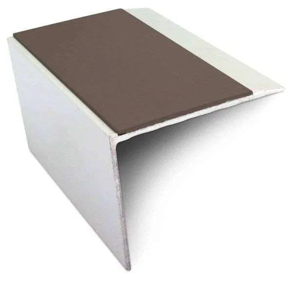 Brown NSL21 67 x 55mm DDA Compliant Aluminium Non Slip Stair Nosing