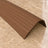 Non Slip Stair Nosing 70x40mm – Flexible PVC Rubber Profile 1.18m In Brown Color