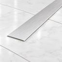 30mm Self Adhesive Aluminium Door Threshold Strip – 930mm In Brushed Silver Color