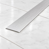 30mm Self Adhesive Aluminium Door Threshold Strip – 930mm In Brushed Silver Color