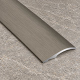 26mm Self Adhesive Aluminium Door Threshold Ramp Strip In Brushed Titanium Color