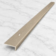 Aluminium Stair Nosing 40MM X 20MM X 0.9M  Wide Grooved Anti-Slip Profile in champagne finish
