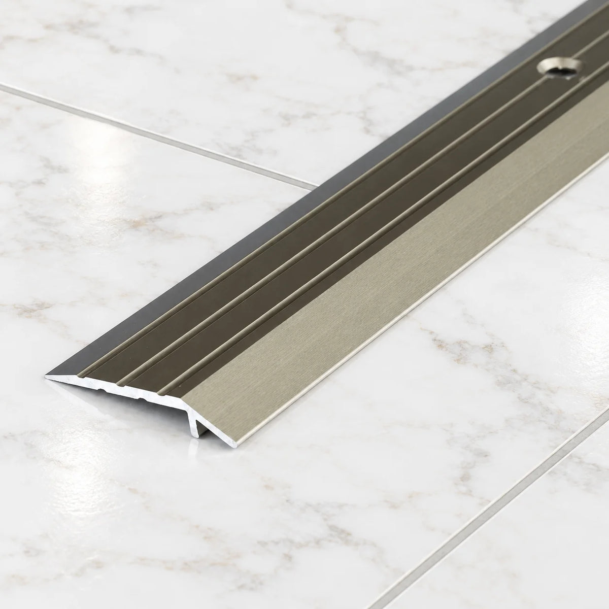 30mm Aluminium Door Threshold Ramp – 1m & 2m In Champagne Color