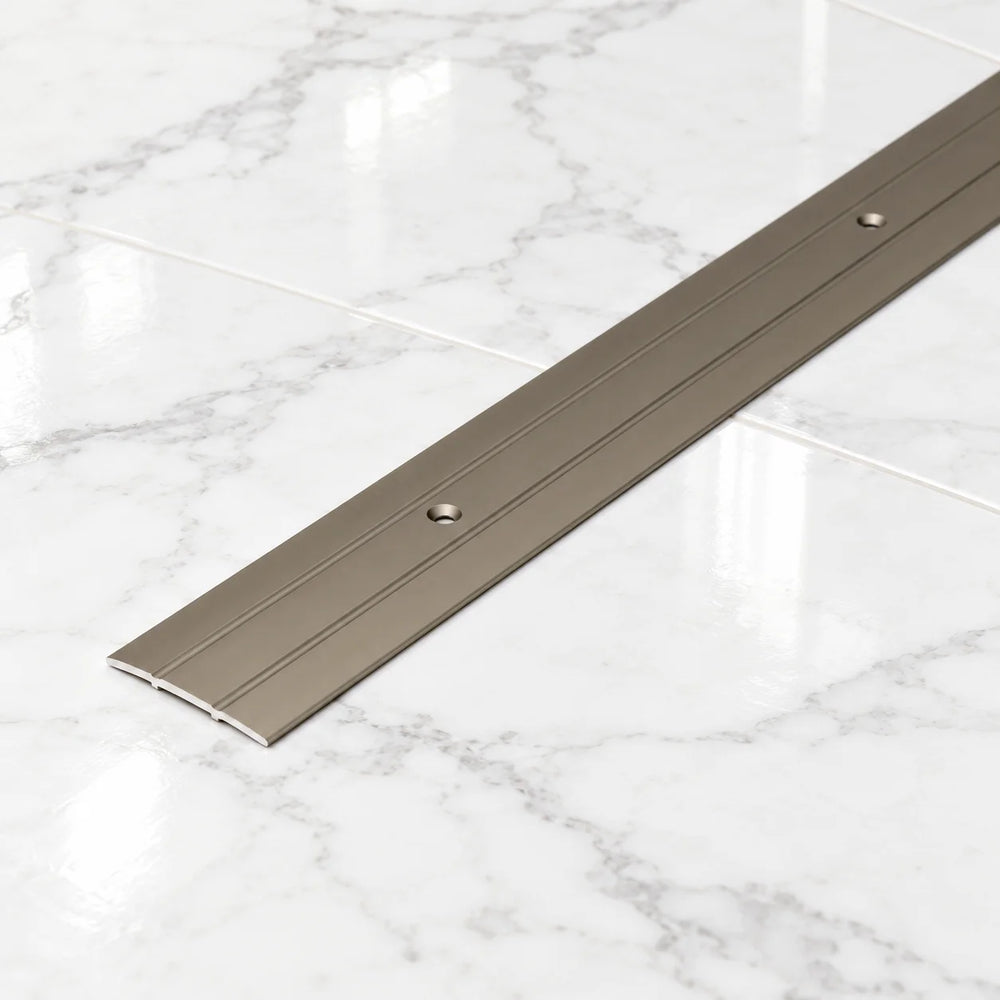 37mm Aluminium Door Threshold Strip – 1m Screw Fix In Champagne Color