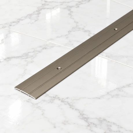 37mm Aluminium Door Threshold Strip – 1m Screw Fix In Champagne Color