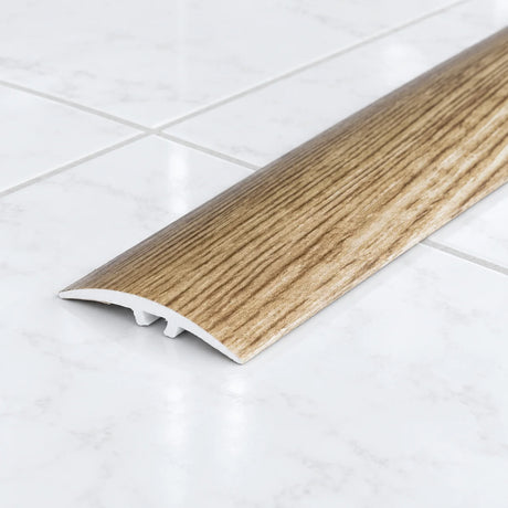 30mm uPVC Wood Effect Door Threshold Strip – 900mm Dual Fix In Clay Oak Color