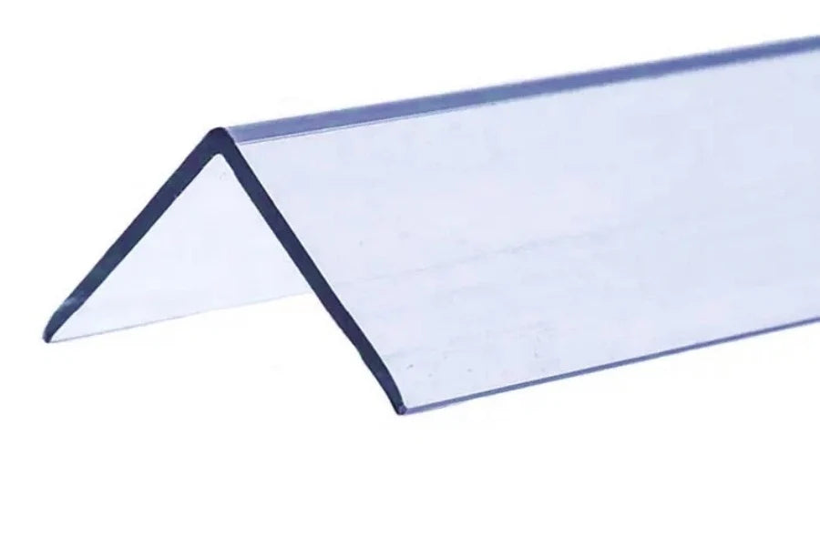 Clear Edge Protector Transparent PVC Plastic Corner Angle Trim 90°